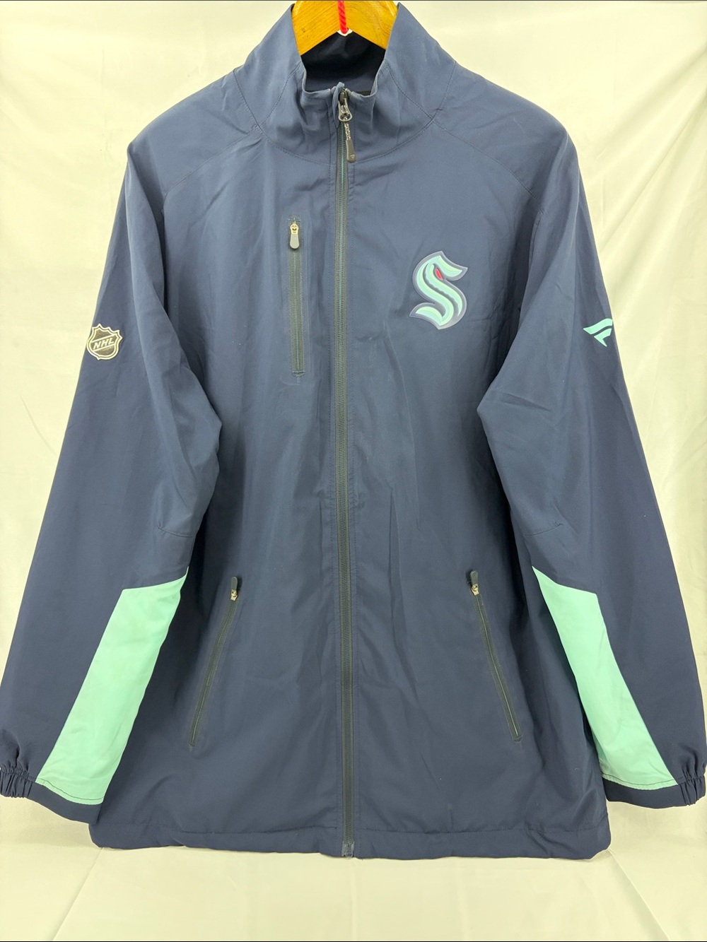 Fanatics Seattle Kraken Auth NHL Pro Locker Room Rinkside Full-Zip Jacket, L